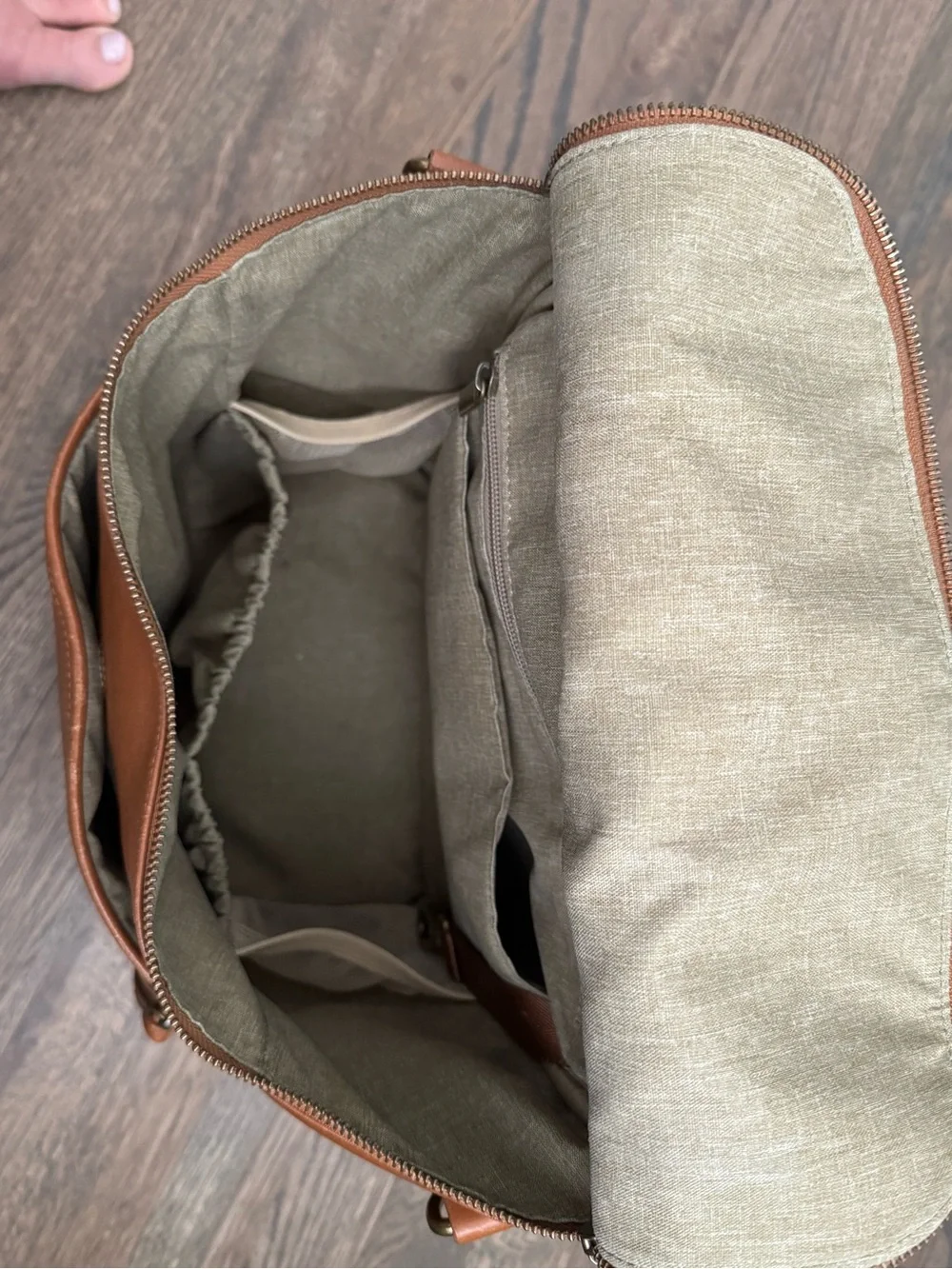 La Mère Luxe Leather Backpack Original - Cognac